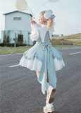 Magical Girl- Christmas Princess Casual Sweet Lolita OP Dress with Big Back Bow