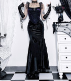 Blood X Fire- Sexy Gothic Lolita Velvet Long Fishtail Dress