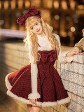 Tantuan -Merry Christmas- Sweet Casual Lolita JSK, Blouse, Cape and Headbow