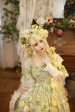 Yiyewuyu -Dream of Dual Blossoms- Gorgeous Tea Party Princess Wedding Rococo Lolita OP Dress
