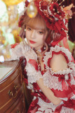 Yiyewuyu -Dolores- Gorgeous Tea Party Princess Classic Rococo Lolita Rosette Hat