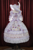 Yiyewuyu -Muse Love Song- Gorgeous Tea Party Princess Wedding Rococo Lolita OP Dress and Bonnet