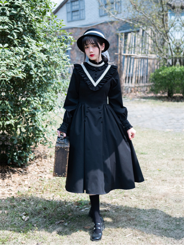 Withpuji -Olivia- Elegant Gothic Lolita OP Dress