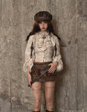 Journey Into Exile- Stand Collar Punk Lolita Blouse