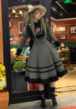 Celtic Heart- Nun Gothic Lolita OP Dress with Detachable Collar