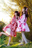 To Alice- Strawberry Party- Sweet Wa Lolita Topwear, Skirt and Hairclips