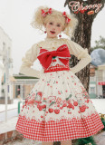 Cherry- Classic Sweet Lolita OP Dress, JSK and Cape