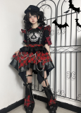 Crow -Twins- Sexy Gothic Lolita JSK, Suspender Skirt and Accessories