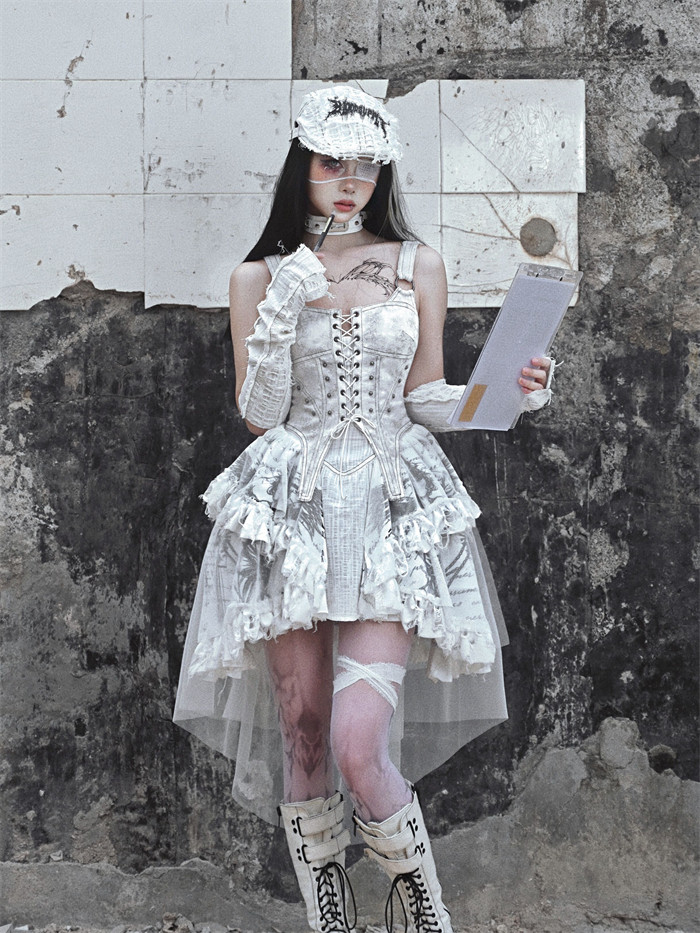 white grunge dress 90s Grunge Tartan Plaid coverall maxi jumper Dress