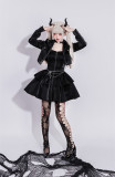 Crocodile Kitty -Sweet Gothic Lolita JSK and Short Jacket