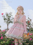 Orchid in The Empty Valley- Elegant Classic Lolita OP Dress and Headband