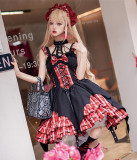 Rock Waves- Gothic Lolita JSK with Headwear