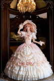 HinanaQueena -New Hope- Gorgeous Tea Party Princess Wedding Rococo Lolita OP Dress and Accessories