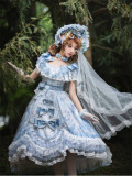 Key to The Fairland- Gorgeous Tea Party Princess Wedding Classic Lolita JSK Full Set