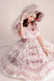 Key to The Fairland- Gorgeous Tea Party Princess Wedding Classic Lolita JSK Full Set