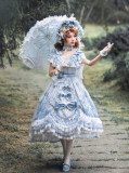 Key to The Fairland- Gorgeous Tea Party Princess Wedding Classic Lolita JSK Full Set