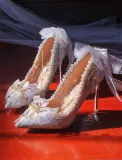 Hexagram -Tea Party Wedding Pointed Toe Glitter Crystal High Heels Lolita Shoes