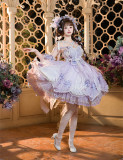 Bramble Rose -Hydrangea- Gorgeous Sweet Tea Party Princess Rococo Lolita JSK Full Set