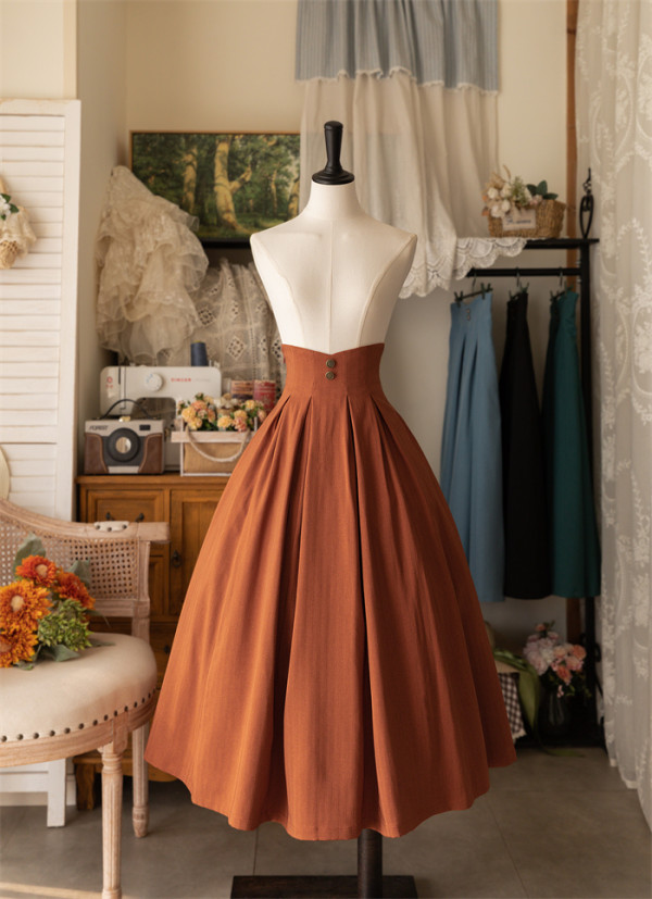 Forest Wardrobe -Forest Basket- Elegant Vintage Classic Lolita Skirt