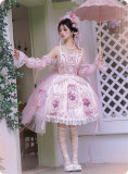 Rose Window- Elegant Classic Lolita JSK, Bonnet and Headband
