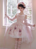 Rose Window- Elegant Classic Lolita JSK, Bonnet and Headband
