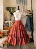Forest Wardrobe -Forest Basket- Elegant Vintage Petal Classic Lolita Skirt