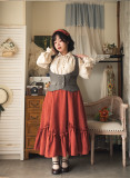 Forest Wardrobe -Forest Basket- Elegant Vintage Petal Classic Lolita Skirt
