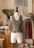Forest Wardrobe -Forest Basket- Elegant Vintage Classic Lolita Ruffled Vest
