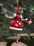 Mushroom Adventure- Sweet Lolita OP Dress and Beret