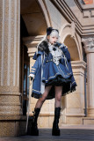 YourHighness -The Oath of the Brave- Military Ouji  Lolita Dress Jacket, Long Cape with Fur Collar, Blouse and Neck Tie