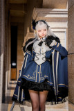 YourHighness -The Oath of the Brave- Military Ouji  Lolita Dress Jacket, Long Cape with Fur Collar, Blouse and Neck Tie