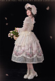 Antique Fan- Elegant Classic Lolita Blouse, Skirt, Corset Set and Bonnet