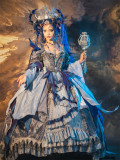 Bramble Rose -Dragon Lore- Gorgeous Tea Party Princess Rococo Lolita OP Dress and Crown