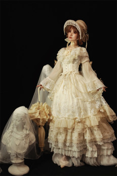 Miss Point -Morning Hymn- Gorgeous Tea Party Rococo Lolita OP Dress Full Set