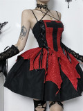 Alt Street Gothic Puffy Corset Slip Dress