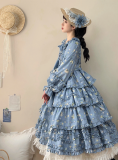 Floral- Elegant Classic Lolita OP Dress and Accessories