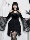 Alt Street Gothic Neo Chinese Style Lace Dress