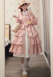 Floral- Elegant Classic Lolita OP Dress and Accessories