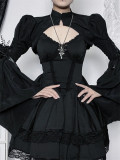 Alt Street Gothic Flared Sleeve Bolero and Slip Dress