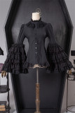 Barbara Manor Night- Lace Cotton Gothic Lolita Blouse