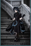 Deep and Deep- Gothic Lolita OP Dress Full Set