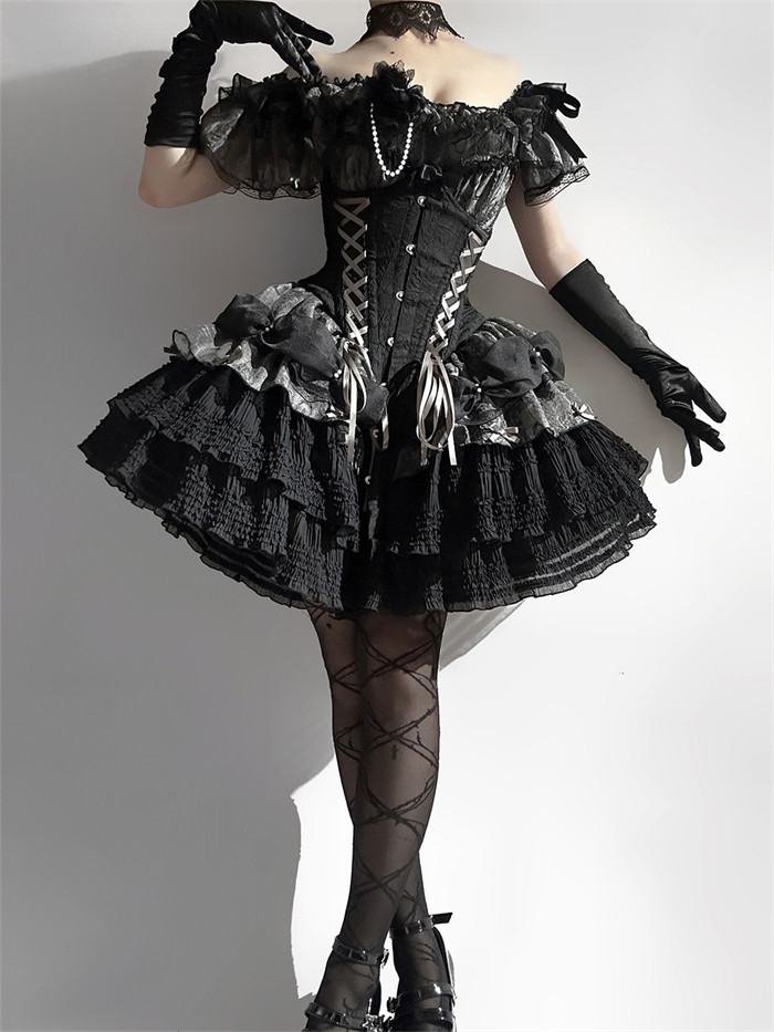 white christmas dresses Princess Ballet Dress Romantic Royalcore Princess Corset Dress main image 1