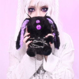 Y2K Demon One-eyed Rabbit Halloween Gothic Lolita Crossbody Bag