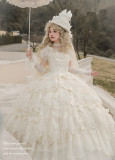 Dream Cake- Gorgeous Royal Hime Tea Party Wedding Rococo Lolita OP Dress