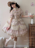 Bolero- Sweet Tea Party Princess Wedding Lolita Dress Set and Bonnet
