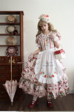 SPFlowerlanguage -Bouquet Specimen- Elegant Embroidery Classic Lolita OP Dress and Accessories