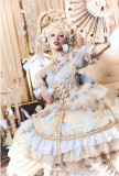 Bolero- Sweet Tea Party Princess Wedding Lolita Dress Set and Bonnet