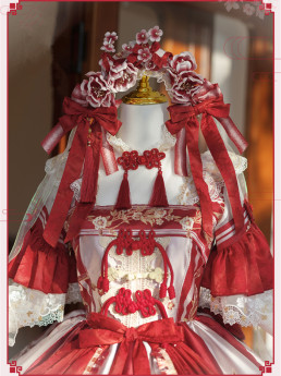 Elpress L -Zhuozhuoqihua- Qi Rococo Royal Hime Tea Party Wedding Lolita Accessories