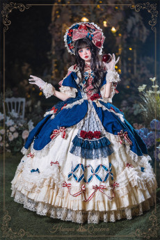 HinanaQueena -Princess in the Mirror- Gorgeous Tea Party Princess Wedding Lolita OP Dress