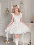 Princess Wedding Casual Sweet Lolita JSK and Outter Shirt Set